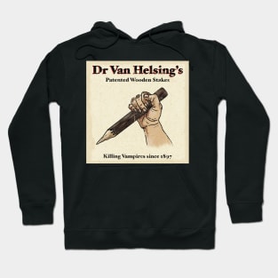 Dr Van Helsing’s Wooden Stakes Vintage advertisement Hoodie